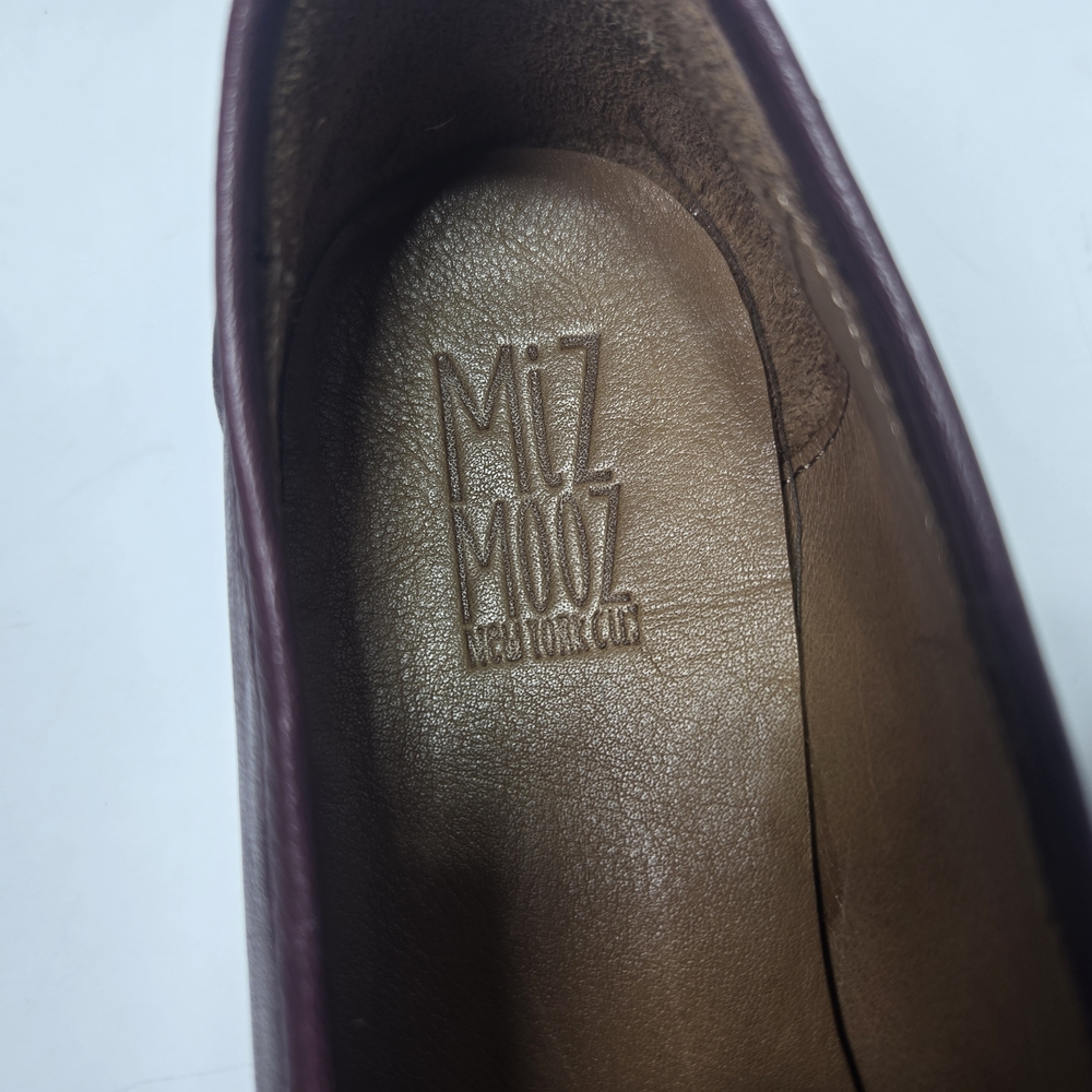 Miz Mooz Women's Burgundy Paulina Bordeaux Leather Loafers Size EU 39 US 8.5 - Picture 12 of 16